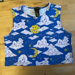 NOOWORKS Summer Tank Cloud People crop top
